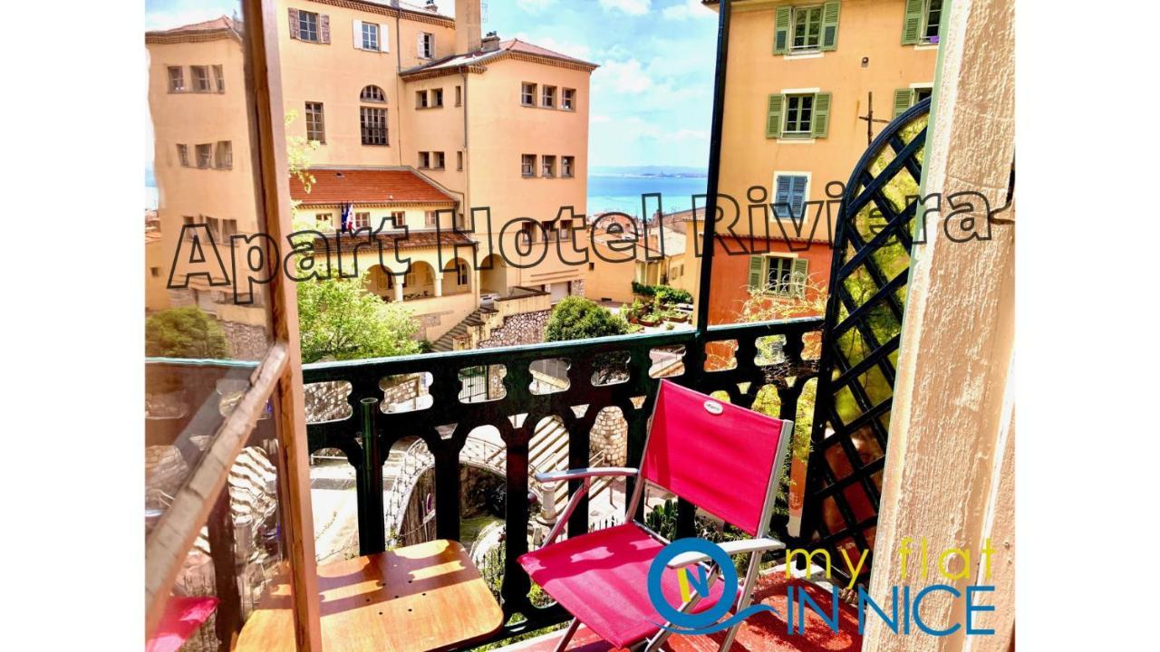 Aparthotel Riviera - Balcon Honore 1 - Old Town - 5 Mn Promenade Des Anglais Et Plage - Charme Absolu - Appartement 2 Pieces Avec Balcon Ac - Vue Mer Et Ville Nizza Kültér fotó